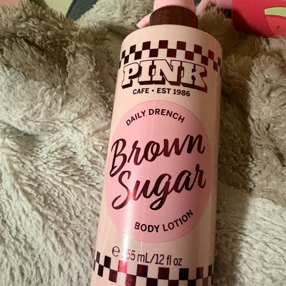 PINK Victoria's Secret Pink & Brown Brown Sugar Body Lotion